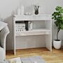 Vidaxl Console Table High Gloss White 80x30x80 Cm Engineered Wood