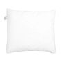 Bed Pillow White Microfibre Cover Polyester Filling 80 X 80 Cm High Profile Soft