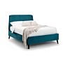 Frida Curved Velvet Bed 135cm - Teal