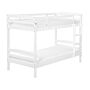 Double Bank Bed White Pine Wood Eu Single Size 3ft High Sleeper Children Kids