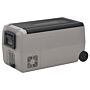 Vidaxl Cool Box With Wheel And Handle Black&grey 50 L Pp&pe