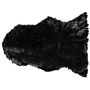 Faux Sheepskin Rug Black 53 X 88 Cm High Pile