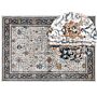 Area Rug Beige And Blue Polypropylene Polyester 160 X 230 Cm Oriental Vintage Pattern