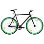 Vidaxl Fixed Gear Bike Black And Green 700c 51 Cm