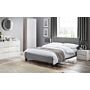 Rialto Light Grey Linen Bed 90cm