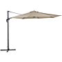 Garden Sun Parasol Sand Beige Fabric 240 Cm Swivel Weather Resistant