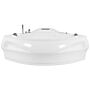 Massage Points Bath White Sanitary Acrylic With Led Bluetooth Speaker 210 X 145 Cm Modern Design Bathtub