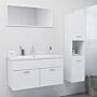 Vidaxl Bathroom Furniture Set White Engineered Wood