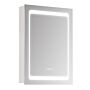 Kleankin Led Illuminated Bathroom Mirror Cabinet With Led Lights, Wall-mounted Storage Organizer With Shelves, Touch Switch For Makeup Cosmetic