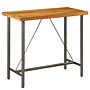 Vidaxl Bar Table Solid Reclaimed Teak 120x58x106 Cm