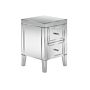 Valencia 2 Drawer Bedside Mirrored