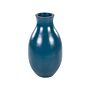 Decorative Vase Blue Terracotta Earthenware Floor Table Vase For Dried Flowers