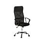 Office Chair Black Faux Leather Swivel Adjustable Reclining Modern Beliani