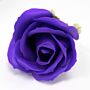 Craft Soap Flowers - Med Rose - Violet - Pack Of 10