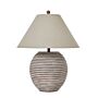 Saturn Table Lamp With Linen Shade