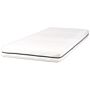 Memory Foam Mattress White With Grey Fabric Eu Single Size Medium Firm H2