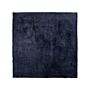 Shaggy Area Rug Blue Cotton Polyester Blend 200 X 200 Cm Fluffy Dense Pile