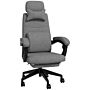 Vinsetto High Back Office Chair Reclining Computer Chair With Footrest Lumbar Support Adjustable Height Swivel Wheels Dark Grey