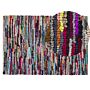 Rag Rug Multicolour With Cotton 140 X 200 Cm Rectangular Hand Woven Oriental