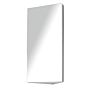 Homcom Mirror Cabinet For Bathroom Mirror Cupboard Corner Stainless Steel Wall Mounted Single Door 300mm (w)