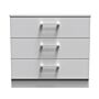 Devon 3 Drawer Chest In Grey Matt