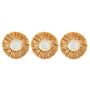 Set Of Three Dried Grass Mirrors