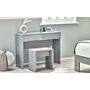 Manhattan Dressing Table With 2 Drawers - Grey