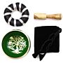 Tree Of Life Singing Bowl Set- Green 10.7cm