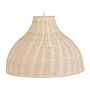 Pendant Ceiling Lamp Rattan Wicker Bell Shade Boho Rustic Beliani