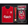 Liverpool Fc 2005 Gerrard Signed Shirt & Medal (framed)