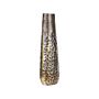 Decorative Vase Distressed Gold Metal 44 Cm Weathered Effect Textured Antique Style