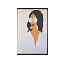 Canvas Art Print Multicolour 93 X 63 Cm Glam Lady Polyester And Mdf