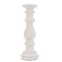 Matt White Large Ceramic Column Candle Holder