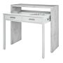 Epping Desk Pull Out White & Concrete 0l4582a