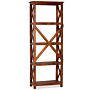 Vidaxl Bookshelf Solid Acacia Wood Honey Finish 60x30x160 Cm