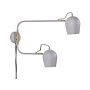 Wall Lamp Light Grey Iron 13 X 41 X 56 Cm