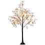 Homcom 4ft Artificial Gypsophila Blossom Tree Light With 72 Warm White Led Light, Baby Breath Flowers For Home Party Wedding