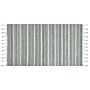 Area Rug Green Fabric 80 X 150 Cm Stripe Pattern