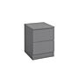 Oslo 2 Drawer Bedside Grey