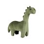 Animal Dinosaur Children Stool Green Velvet Wooden Legs Nursery Footstool