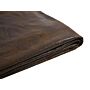 Bed Frame Cover Brown Faux Leather For Bed 180 X 200 Cm Removable Washable