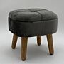 Grey Wooden Stool