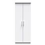 Devon Double Plain Wardrobe In White