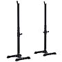 Homcom Heavy Duty Weights Bar Barbell Squat Stand Stands Barbell Rack Spotter Gym Fitness Power Rack Holder Bench New