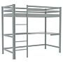 Sydney Bunk Bed With Desk, Grey