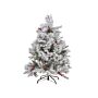 Christmas Tree Green With White Fake Snow Synthetic Material 120 Cm Artificial Plant Home Decor