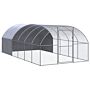 Vidaxl Outdoor Chicken Coop 3x6x2 M Galvanised Steel