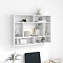 Vidaxl Wall Shelf White 75x16x55 Cm Engineered Wood