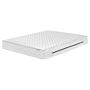 Pocket Spring Mattress Firm White 160 X 200 Cm Polyester With Cooling Memory Foam With Zip