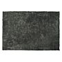 Shaggy Area Rug Dark Grey Cotton Polyester Blend 140 X 200 Cm Fluffy Dense Pile